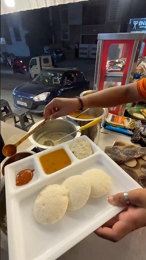 Hyderabads famous Sambar Idly | Hungry Idli Gachibowli #food #foodie #status