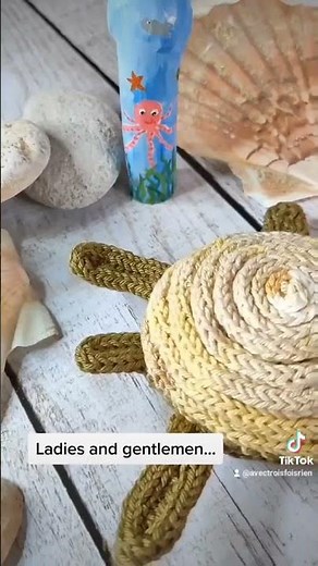 Fabriquer une tortue en coton au tricotin 🐢☀️