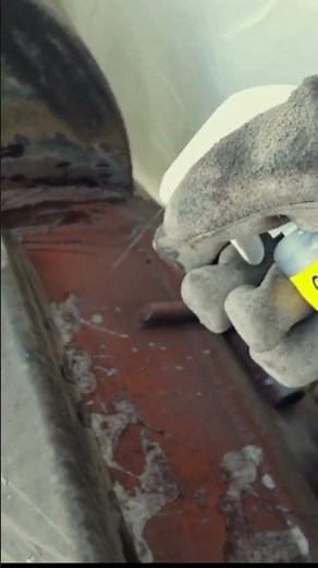 Using grill rust remover