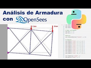 Ejercicio Análisis de Celosía con Openseespy