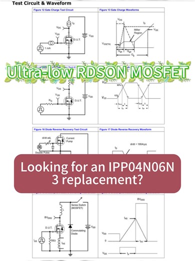 Looking for an IPP04N06N3 replacement? Our 200N6F3A MOSFET from FET factory is the perfect alternative. This high-performance FET delivers superior results across diverse applications. #PowerElectronics #MOSFETDesign #ComponentSelection #CircuitEngineering #PowerConversion