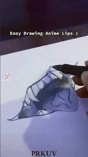 Eash Drawing Anime Lips: