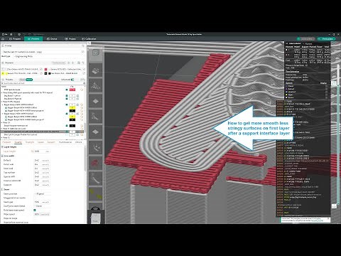 Orca Slicer / Bambu Studio - Adjust first layer after interface layer from stringy to smooth