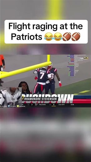 Flight raging at the Patriots 😂😂🏈🏈 #shorts