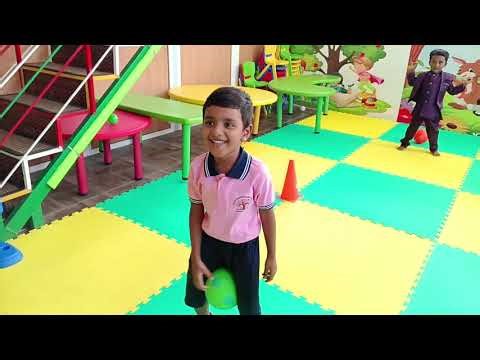 Our little LKG stars had a fun-filled game session today! 🎲✨