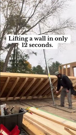 Wall jacks are awesome! #diy #garage #garagebuild #work #construction #wall #jack