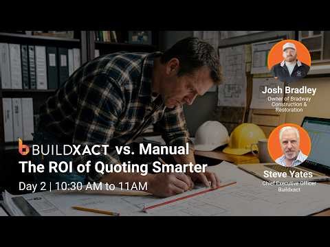 Buildxact vs Manual. The ROI of Quoting Smarter | IBS 2026 Day 2