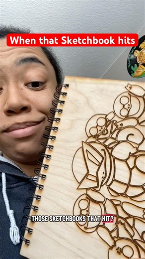 My dumb ahh would flip to a spoiler page immediately 😂 I love this sketchbook tho! #art #animation