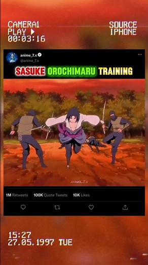 Sasuke Orochimaru training