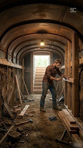 Turning an Abandoned Bus Into an Underground Hidden Home