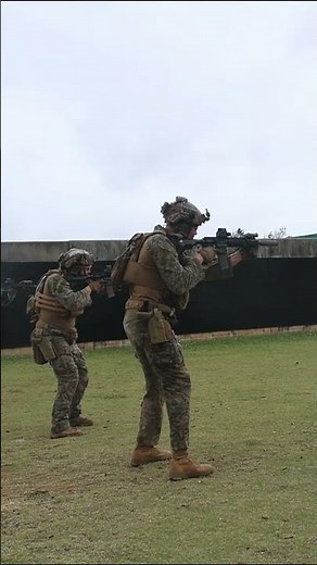 Fierce Action! U.S. Marines Live-Fire Combat Training #usmarines #training #shooting