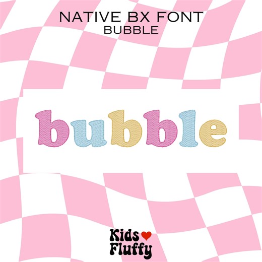 Native BX Font Bubble - Bx Font - Embroidery - Embroidery Font - Embrilliance Native Font - Bubble Embroidery Font - Etsy
