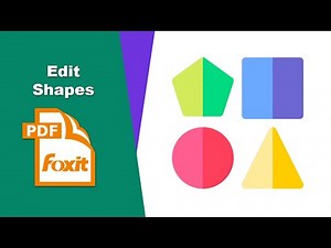How to Change and Resize Shapes in a PDF File in Foxit PDF Editor