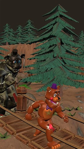 RUN FREDDY RUN! 🐻💨 (FNAF Meme) #fnaf #shorts