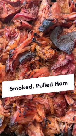 The smoked pulled ham that falls apart perfectly