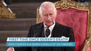 King Charles and Queen Camilla Sit on Thrones for First Time Since Queen Elizabeth's Death