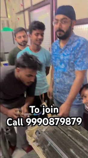 Split AC repairing training course indoor parts repairing practice class join now