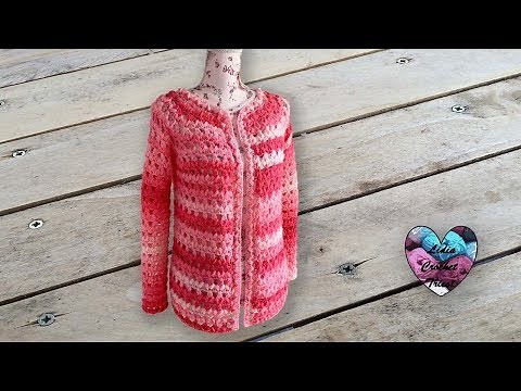 Gilet Petits Chignons Crochet "Lidia Crochet Tricot"