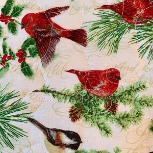 Handmade Patchwork Christmas Quilt: Cardinals, Birds, Snowflakes - Etsy