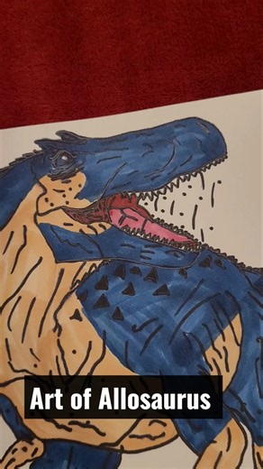 Art of Allosaurus #Shorts #Jurassic world #Art.