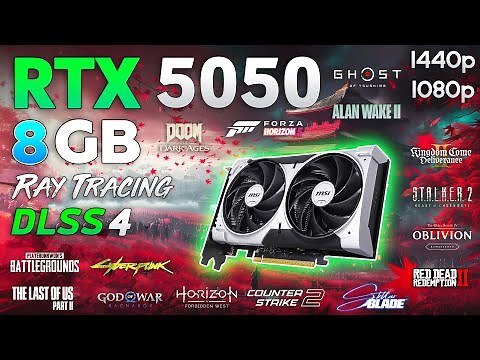 GeForce RTX 5050 8GB - Test in 15 Games | 1080p | 1440p