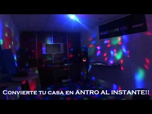 Nueva Lámpara Led Giratoria Multicolor!! Antro en Casa!!