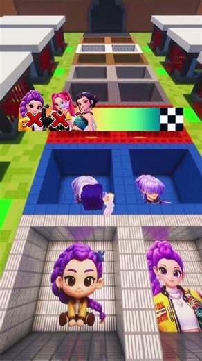 KPop Demon Hunters Vs Squid Game Jump Part 14 #minecraft