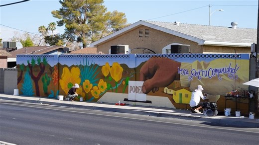 New mural near downtown Las Vegas highlights importance of voting