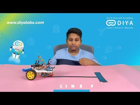 Young Innovator Builds a Line Follower Robot 🤖 | DIYA Robotics