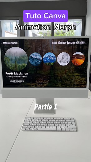 Comment utiliser l'animation Morph dans Canva?