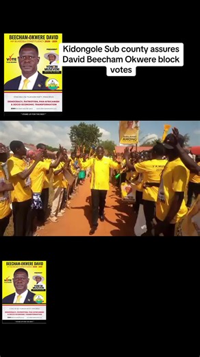 Kidongole Sub County Supports David Beecham Okwere