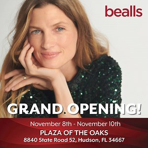 Your new favorite store is opening soon! Join us at bealls in Hudson, FL Nov 8th - 10th! | bealls
