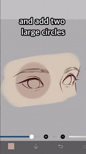 Semi-Realistic Eye Tutorial from Chinese Artist ft. Dahlia #arttutorial #ibispaintx #shorts