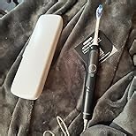 AI Electric Toothbrush with Smart Display for Adults Kids | 150-Day Rechargeable Toothbrush, Real-Time Map |3-Min Timer, Travel Case | Teens Sonic Toothbrush Gift (G5S Black)