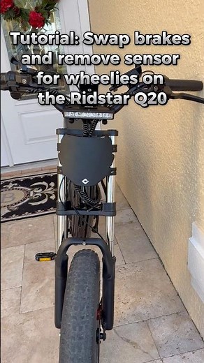 How to swap and remove brakes sensors on Ridstar Q20 (for better wheelies) #ebike #tutorial