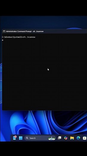 Fix Corrupted System Files Using CMD #cmd #sfc #laptop #windows11