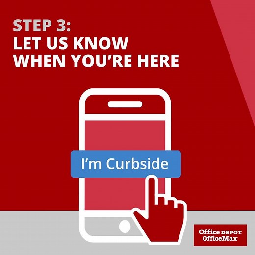 Our Curbside Pick Up solution is here to help you get whatever you need, whenever you need it. Available in most stores. https://bit.ly/3gWXvuw | Office Depot
