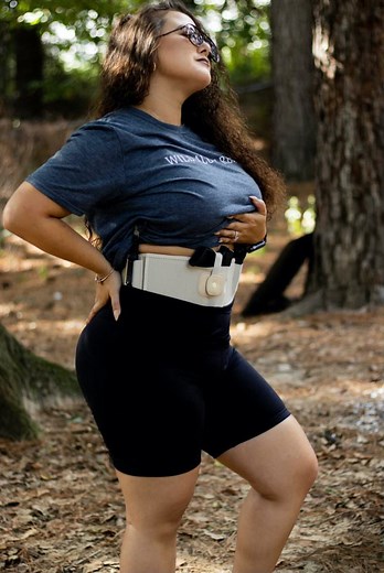 BravoBelt Belly Band Holster for Concealed Carry - Unisex - Tactical Nude