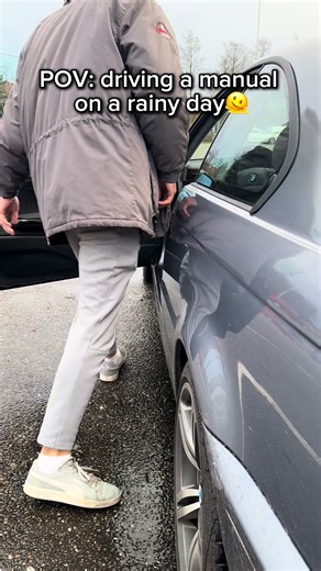 BMW Car Slips on Slippery Road
