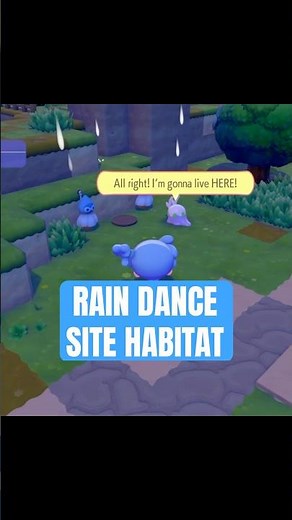 How to MAKE IT RAIN in Pokemon Pokopia! Rain Dance Site Habitat for Goomy! #shorts #gaming