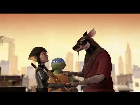 TMNT 2012 - Ghost Splinter says goodbye to his family