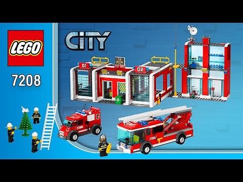 LEGO City Fire Station (7208)[382 pcs] Step-by-Step Building Instructions ‪@TopBrickBuilder‬