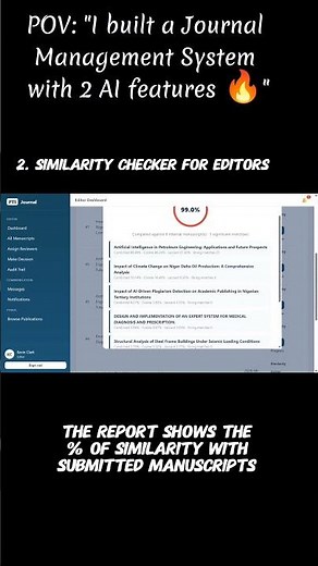 AI Similarity Checker for Editors 😱 | Journal Management System