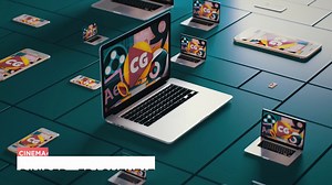 C4D分隔插件Divider Plugin制作响应式笔记本分隔动画效果Cinema 4D Divider Plugin