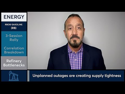 RBOB Gasoline futures rise as inventories tighten. 9/16/25