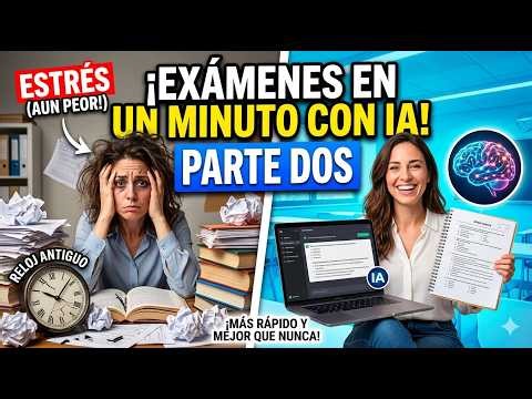 ¡Exámenes en 1 MINUTO con IA! (Parte 2): Guía Avanzada para Profesores 🚀