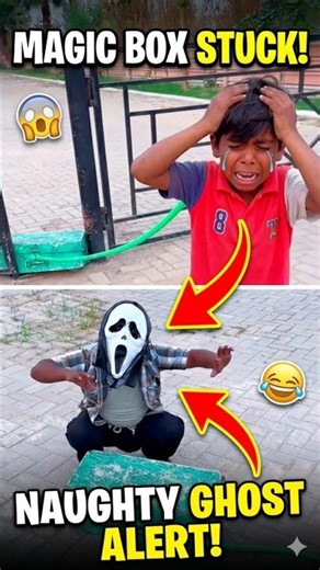 He found a ghost stealing his magic box! 😱👻