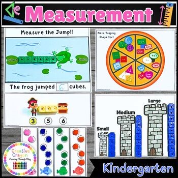 Kindergarten Measurement Math Centers | Hands-On Measuring & Sorting Activities