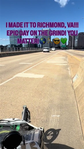 RICHMOND, VA, YOU MATTER!! Day 959 Walking America for Mental Health Awareness & Recovery!🌎🏃😎💚 I am Walking/Running to ALL Four Corners of the Lower 48 States of America on a Continuous Route (I Take breaks, Don’t Cheat Miles!), for Mental Health Awareness & Recovery! Started January 1st, 2022 w/ Feet in Atlantic Ocean, Jacksonville Beach, FL! 29 State Lines Crossed and 11,077 Miles In! Follow & Share, Not For Me, But to Help Bring AWARENESS!🌎🏃😎💚 #AWalkingTestimony #WalkingAcrossAmerica 