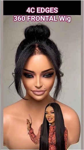 Easy Updo 4C Edges 360 Frontal Wig | Wigs for Black Women